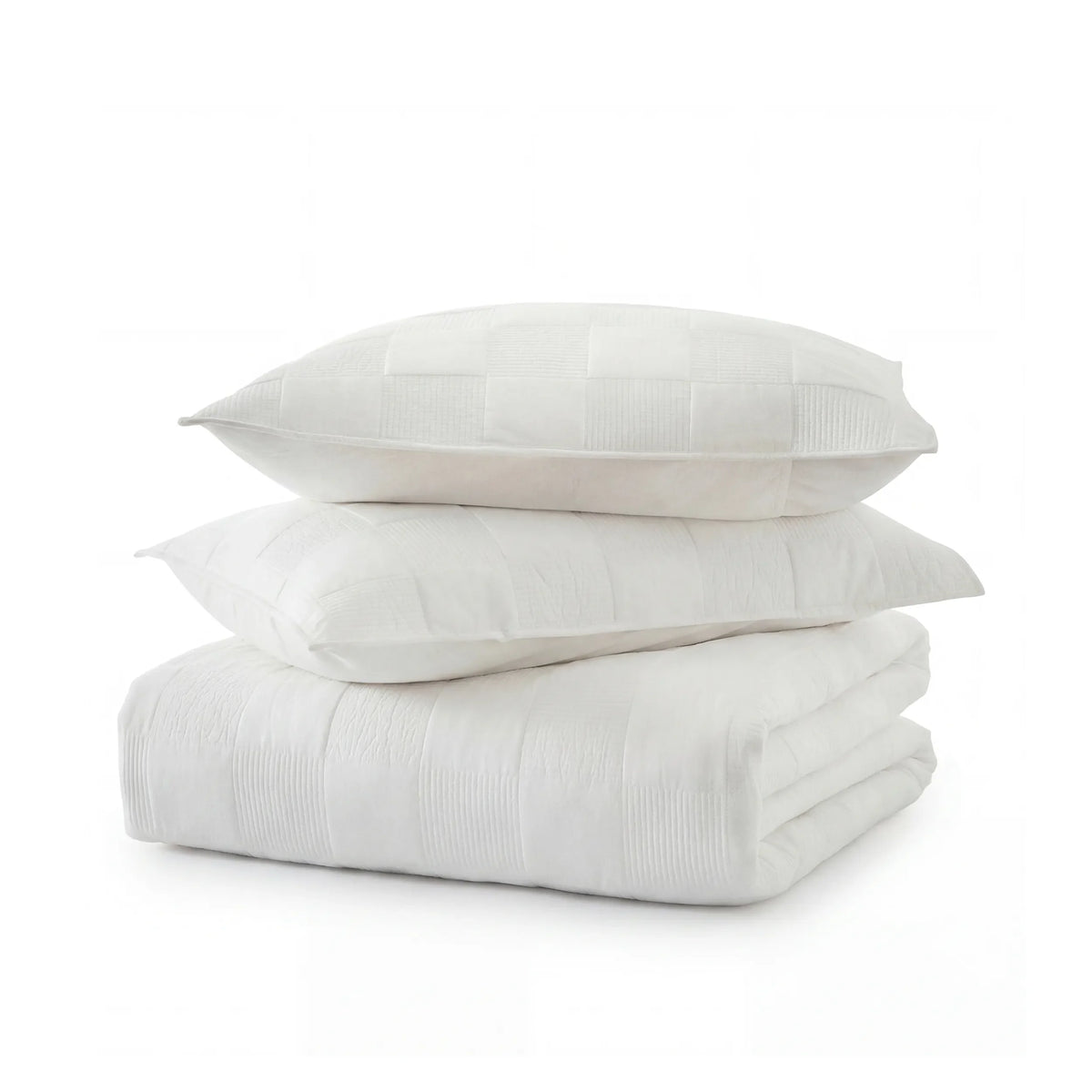 Cotton Checkered Quilted Set - product view 1