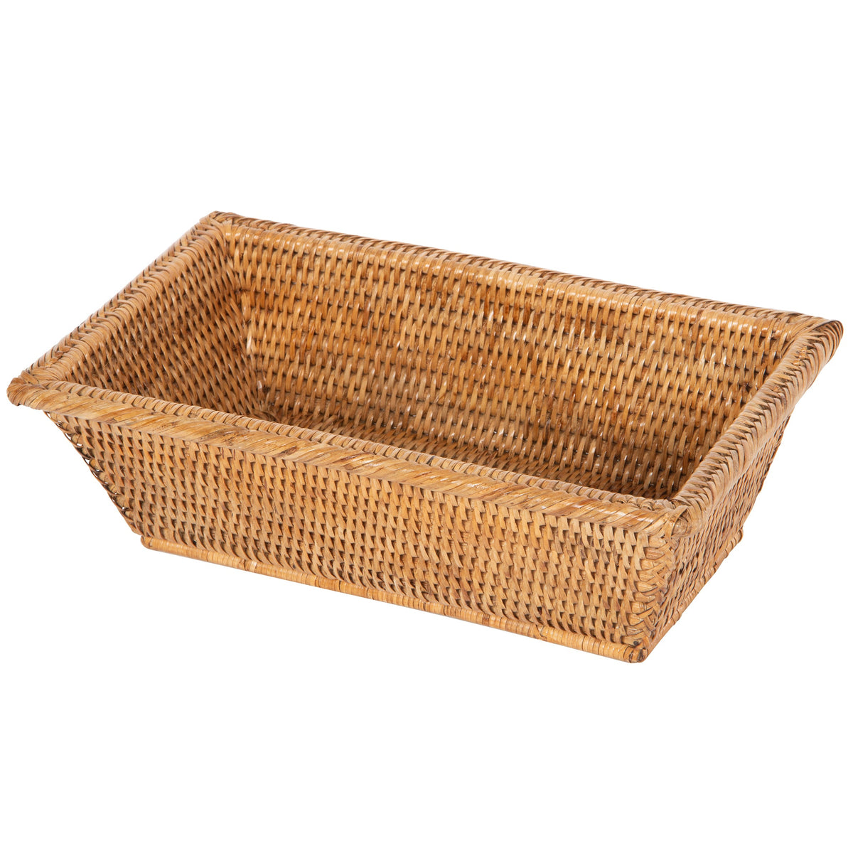 La Jolla Multipurpose Countertop and Shelf Storage Basket, Honey-Brown - product view 1