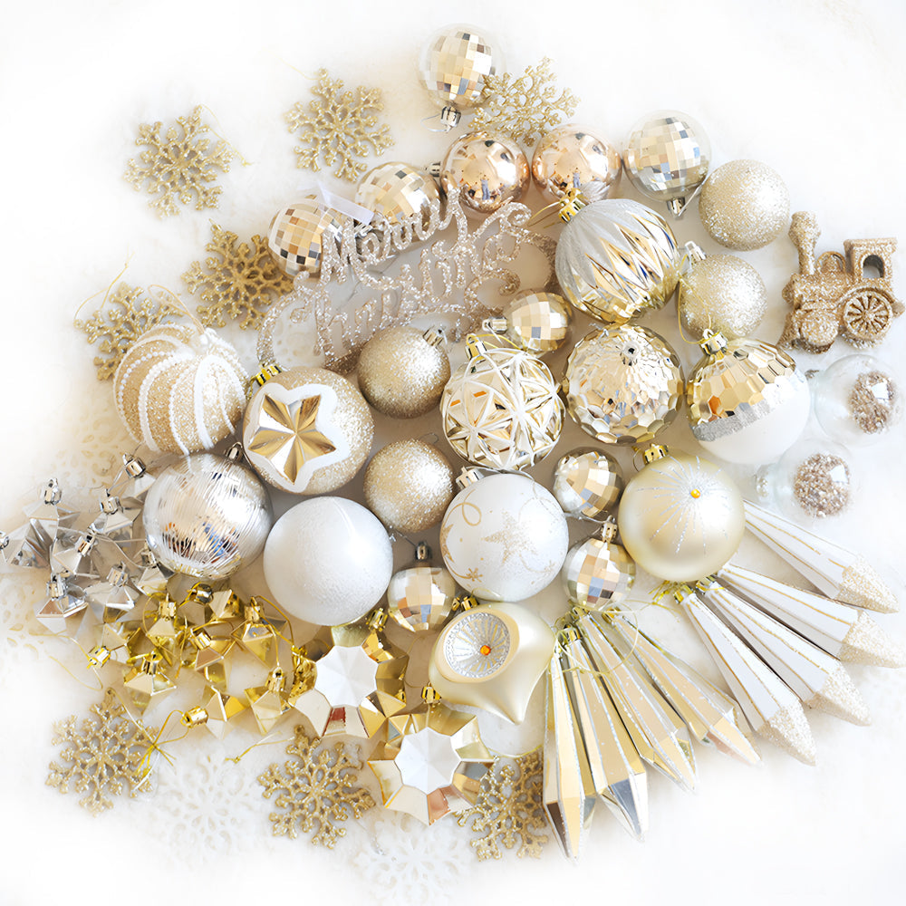 70 PCS Champagne Gold Pendants Accessories Ball Christmas Decoration - product view 1