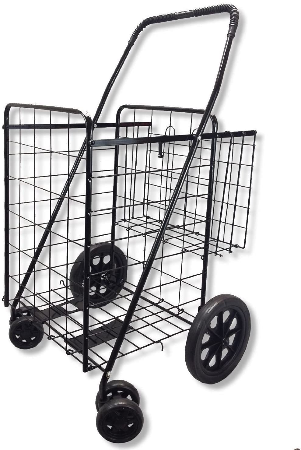 Jumbo Folding Shopping Cart for Grocery Laundry Book Luggage Travel - product view 1