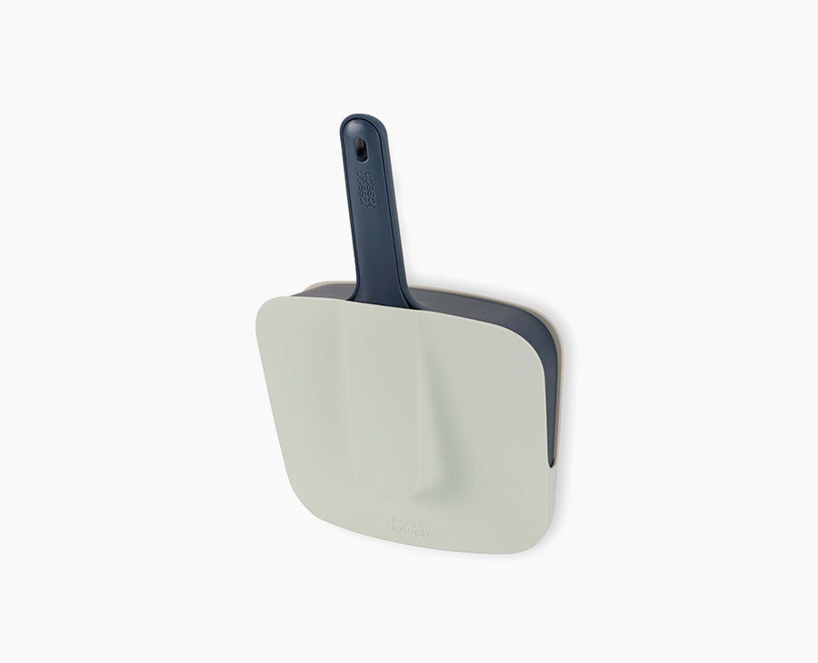 CleanStore Blue Wall-mounted Dustpan & Brush - product view 1