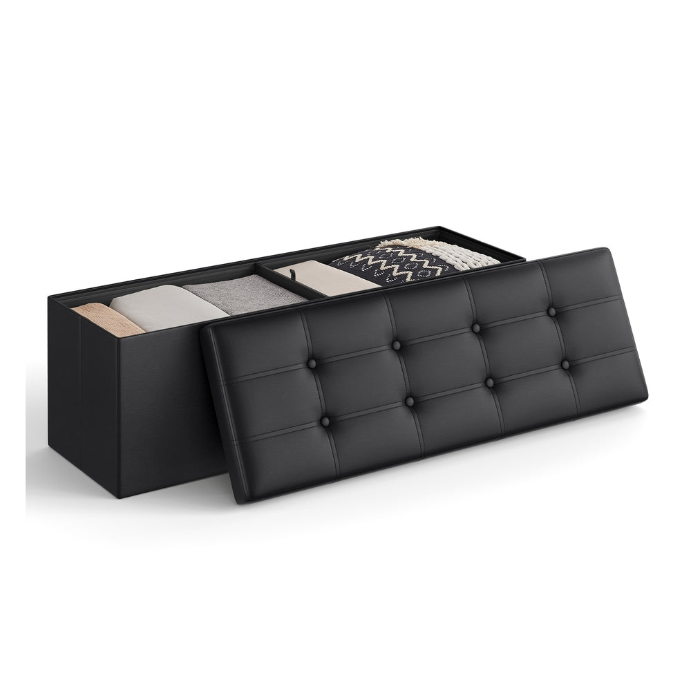 MAZIE Collection - Folding Storage Ottoman Bench with Lid - product view 1