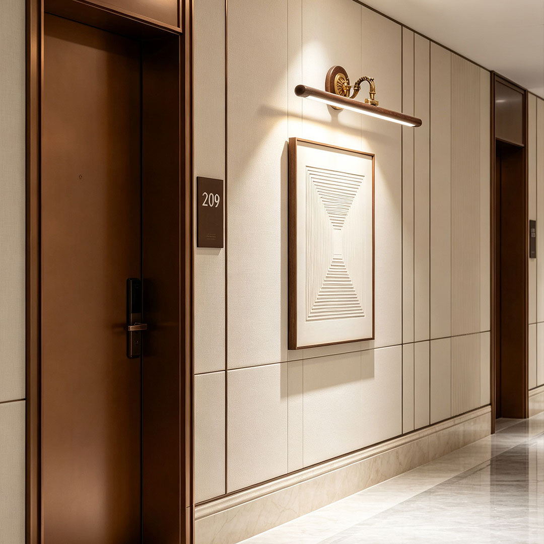 Bathroom Vanity Bar Light Fixtures Full Copper LED Walnut Light - product view 1