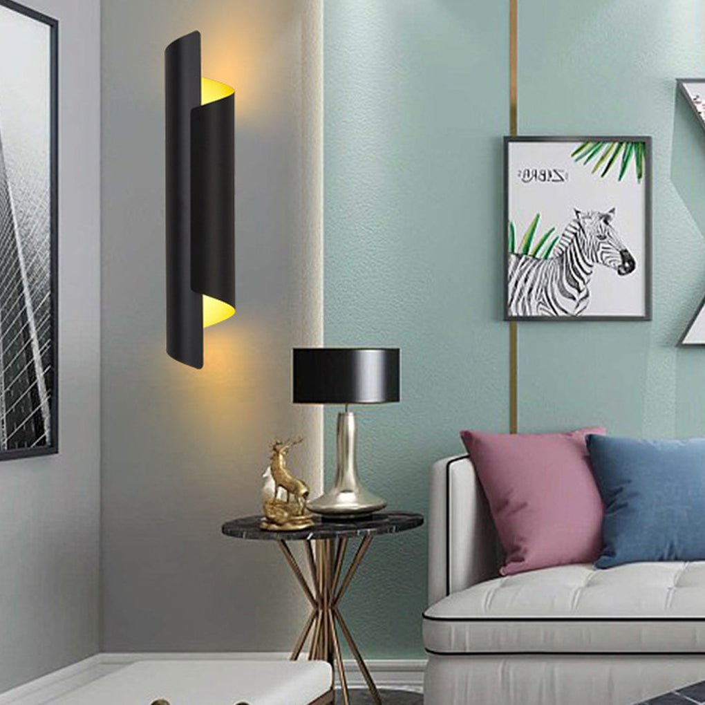 Classic Nordic Unique Chic LED Curved Metal Wall Lamp for Bedside Living Room Aisle - product view 1