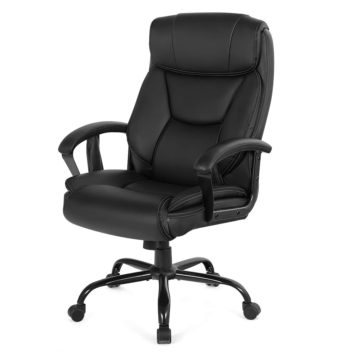 500 lbs Big and Tall Office Chair, Massage Executive Chair w/ 6 Vibrating Points - product view 1
