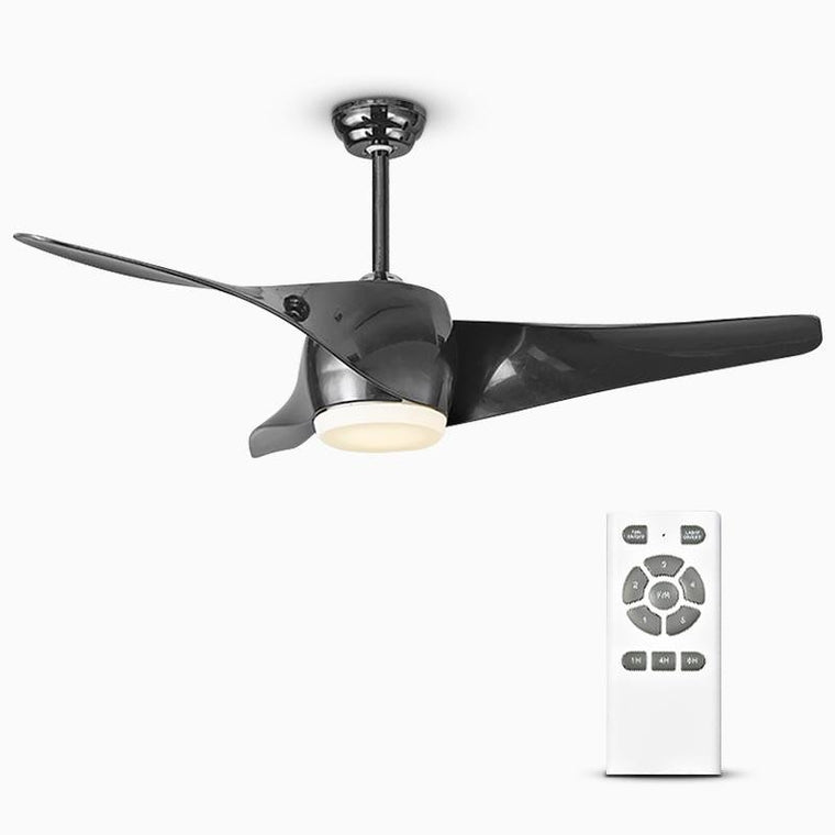 52" Downrod Ceiling Fans with Remote Control and LED Lights - product view 1