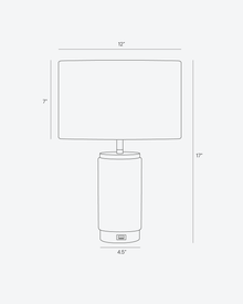 Arden USB Table Lamp - product view 7