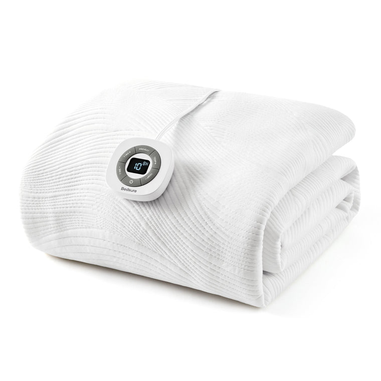 Luxury Jacquard Heated Mattress Pad - product view 1