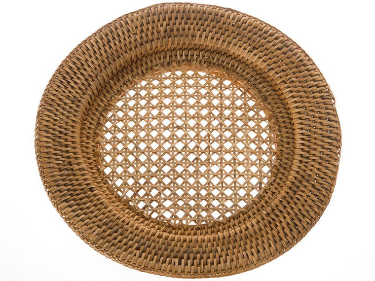 La Jolla Round Rattan Charger Plate, Set of 2 - product view 1