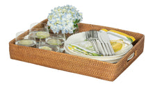 Loma Rectangular Rattan Serving Tray - product view 6