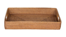 Loma Rectangular Rattan Serving Tray - product view 3