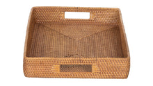 Loma Rectangular Rattan Serving Tray - product view 7