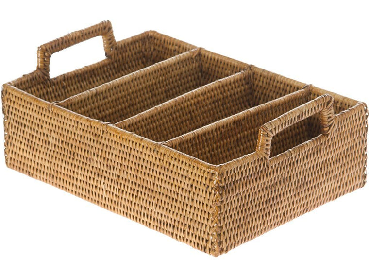 La Jolla Rattan Flatware Tray - product view 1