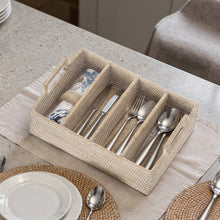 La Jolla Rattan Flatware Tray - product view 8