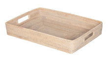 Loma Rectangular Rattan Serving Tray - product view 8
