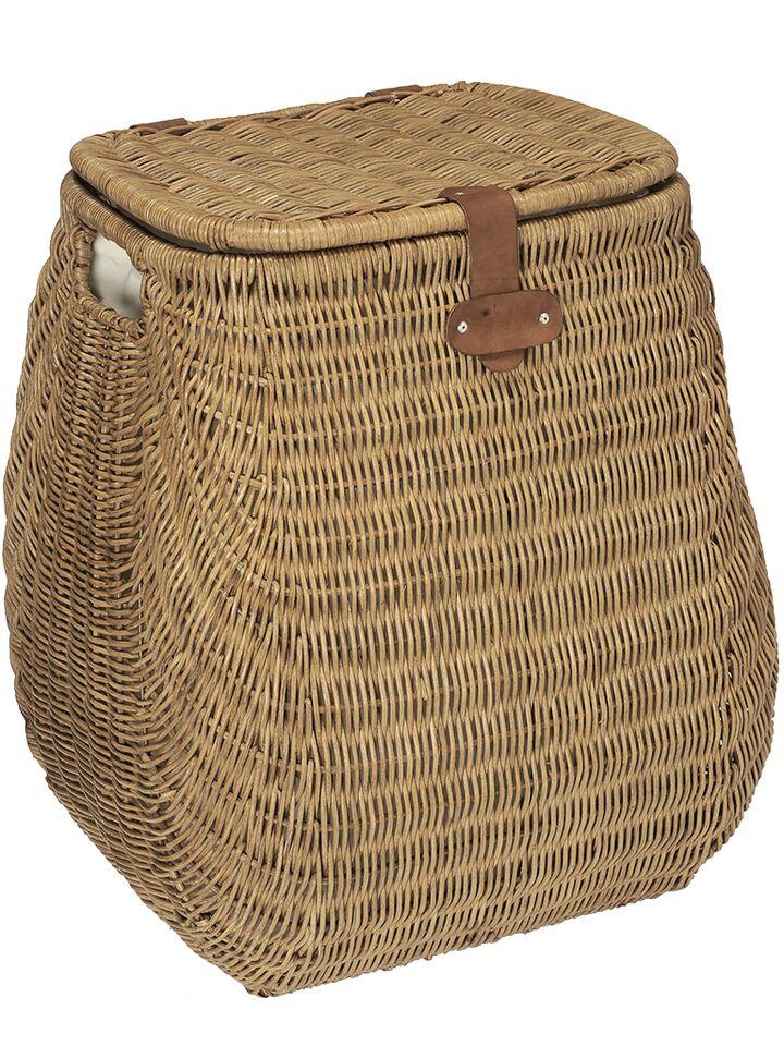 Wicker Hamper with Liner, 2 Load Capacity - product view 1