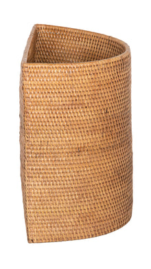 Loma Half-Moon Rattan Waste Basket - product view 8