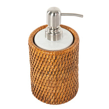 La Jolla Rattan Liquid Soap Dispenser - product view 3