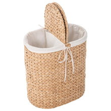 Oval Seagrass Laundry Sorter Hamper w/Liner, Natural - product view 5
