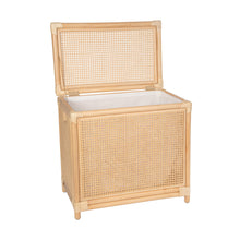 Rectangular Rattan Cane Clothes Hamper and Laundry Basket with Removable Liner & Lid, 2 Loads - product view 3