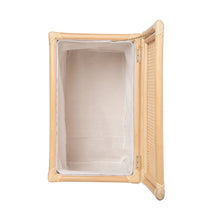Rectangular Rattan Cane Clothes Hamper and Laundry Basket with Removable Liner & Lid, 2 Loads - product view 6