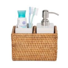 La Jolla Rattan Soap Dispenser and Tumbler and Tootbrush Holder Set - product view 5