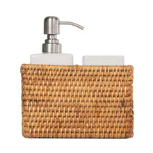 La Jolla Rattan Soap Dispenser and Tumbler and Tootbrush Holder Set - product view 6