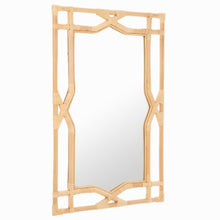 Rectangular Rattan Decorative Chippendale Wall Mirror - product view 5