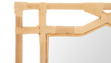 Rectangular Rattan Decorative Chippendale Wall Mirror - product view 3