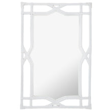 Rectangular Rattan Decorative Chippendale Wall Mirror - product view 8
