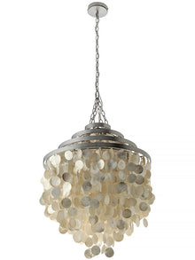 Round Chandelier with Round Capiz - product view 6