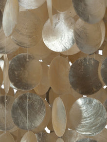 Round King Size Chandelier with Round Capiz - product view 3