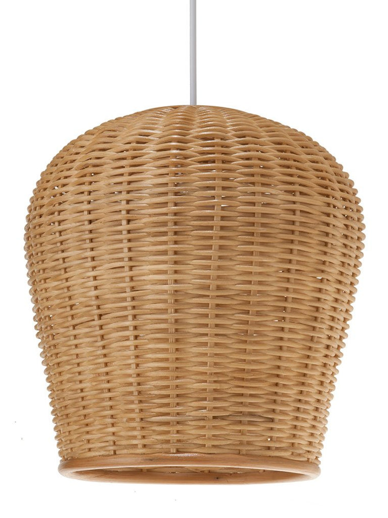 Wicker Pod Pendant Lamp, Natural - product view 1