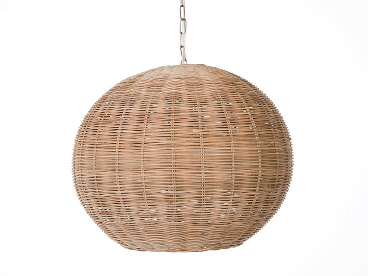 Panay Wicker Ball Pendant Lamp, Natural - product view 1