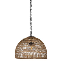 Luhu Open Weave All Weather Cane Rib Outdoor Dome Pendant Lamp - product view 1