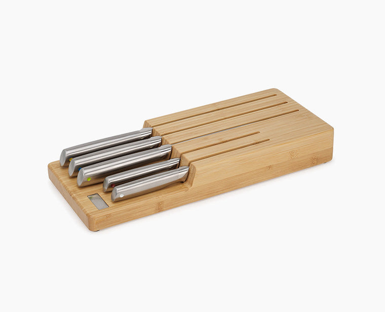 Elevate™ Steel Knife Set with In-drawer Bamboo Storage Tray - product view 1