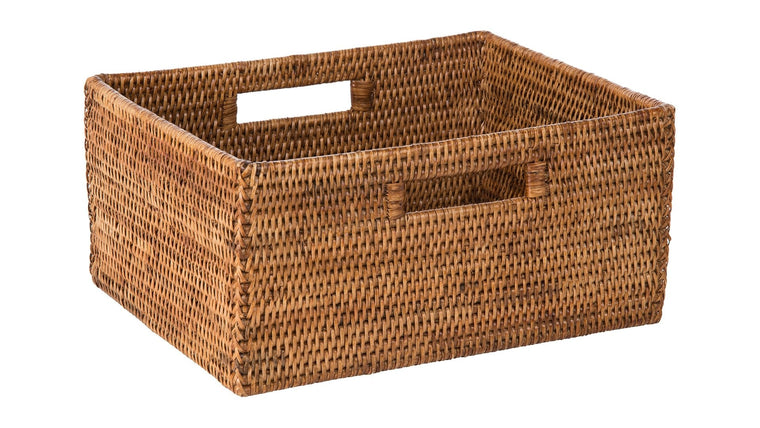 La Jolla Rattan Shelf Basket with Handles - product view 1