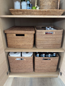 Loma Rectangular Rattan Storage Box and Decorative Storage Basket - product view 7