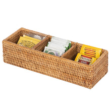 La Jolla Rattan 3 Compartment Desk, Drawer, Shelf and Cabinet Tray Organizer - product view 6