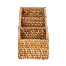 La Jolla Rattan 3 Compartment Desk, Drawer, Shelf and Cabinet Tray Organizer - product view 8