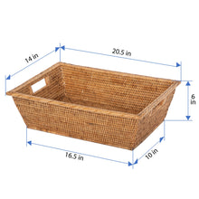 La Jolla Rectangular Multi Purpose Shelf and Storage Basket, Large - product view 4