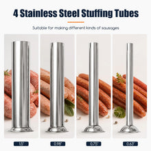 Electric Sausage Stuffer with 4 Stuffing Tubes Foot Pedal & Stepless Speed - product view 7