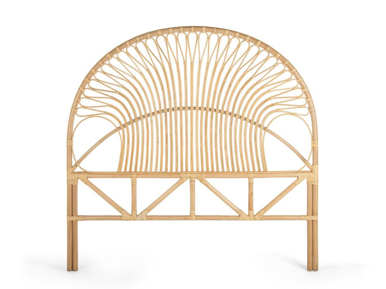 Rattan Loop Headboard, Natural - product view 1