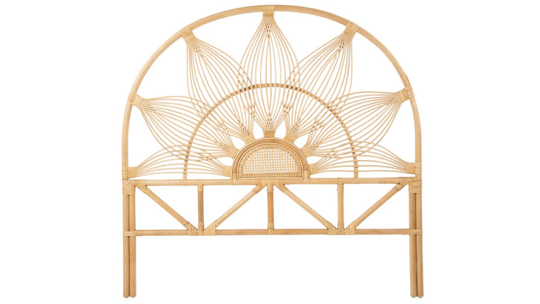 Sunflower Rattan Headboard, Natural - product view 1