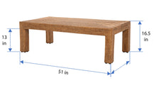 La Jolla Rattan Rectangular Coffee Table - product view 4