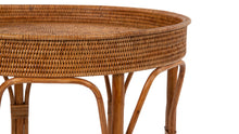 La Jolla Rattan Round Side Table - product view 3
