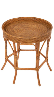 La Jolla Rattan Round Side Table - product view 6