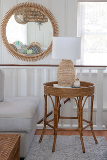 La Jolla Rattan Round Side Table - product view 2