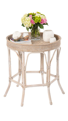 La Jolla Rattan Round Side Table - product view 7
