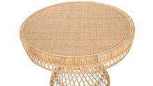 Round Rattan Peacock Dining Table, Natural - product view 7